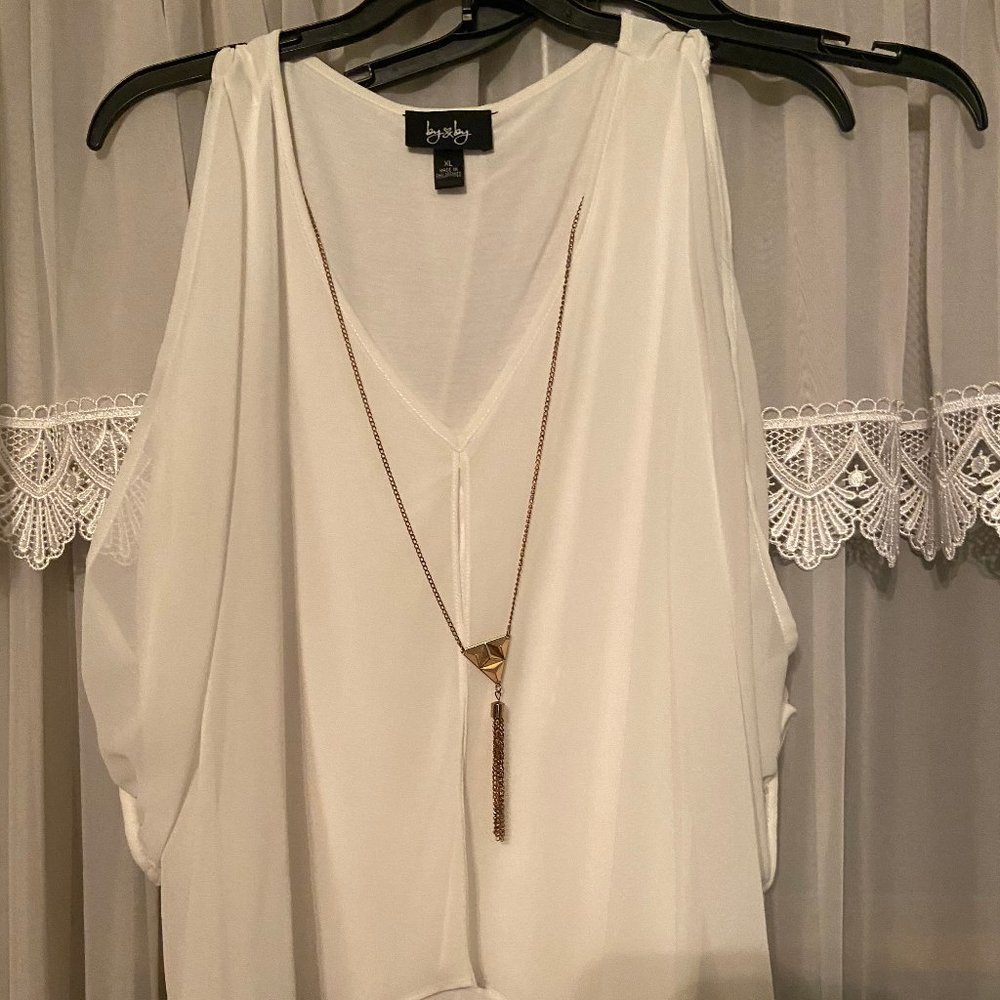 By & By Blouse w/ Detachable Necklace
